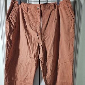 L.L. Bean Dark Peach Crop Pants